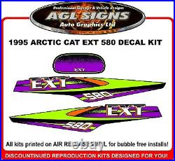 1995 Arctic Cat 580 EXT Replacement Decal Kit graphics stickers