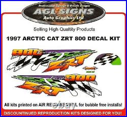 1997 Arctic Cat ZRT 800 Replacement Decal Kit