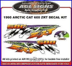 1997 Arctic Cat Zrt 600 Decal Kit, Reproductions Graphics