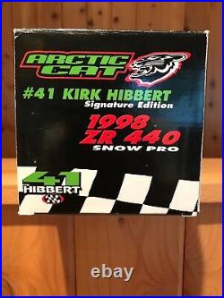 1998 ZR 440 snow pro Kirk Hibbert signature edition diecast toy. Rare