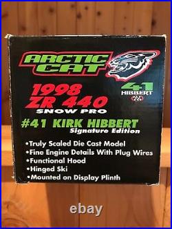 1998 ZR 440 snow pro Kirk Hibbert signature edition diecast toy. Rare
