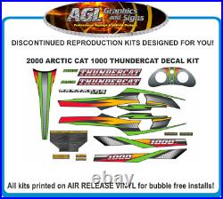 2000 ARCTIC CAT 1000 THUNDERCAT Reproduction Decal Kit, Black Hood