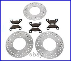 2009-2011 Arctic Cat 550 H1 EFI Front & Rear ATV Brake Pads & Brake Rotors