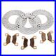 2009 Arctic Cat 500 4x4 Auto Front & Rear Brake Rotors & Severe Duty Brake Pads