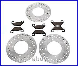 2010-2011 Arctic Cat 650 H1 ATV Front & Rear Brake Pads & Brake Rotors
