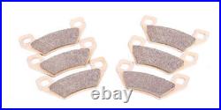2010 2011 Arctic Cat 650 H1 Mud Pro Front and Rear Brake Rotors and Brake Pads