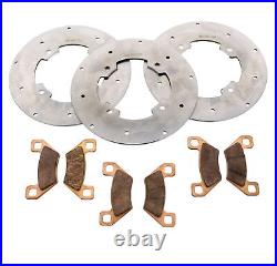 2013-2015 Arctic Cat TRV 550 Limited Front and Rear Brake Rotors and Brake Pads