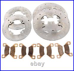 2013-2015 Arctic Cat Wildcat 1000 Front and Rear Brake Rotors and Brake Pads