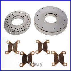 2016 Arctic Cat 700 HDX SE Front & Rear Brake Rotors & Severe Duty Brake Pads