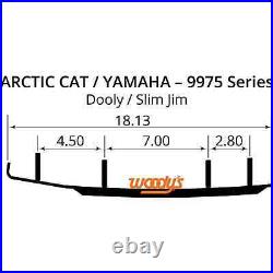 2 PACK Woodys 6 Slim Jim Dooly Runners Carbide Arctic Cat/Yamaha SA6-9975