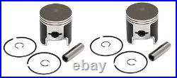 2 Piston Kits 1995-1998/2000-2002 fits Arctic Cat Z440 Z 440 Standard Bore 65mm