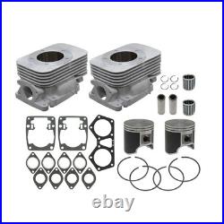 2 SPI Cylinders, Pistons, Gasket Kit & Bearings for Arctic Cat 2002-2020 570 Fan