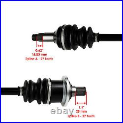 2x Rear CV Joint Axle with Bearing for Arctic Cat Prowler 700 XT XTX HDX 2009-2015