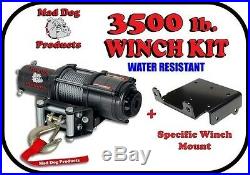 3500lb Mad Dog Winch Mount Combo Arctic Cat / Textron 14-18 Wildcat Sport/Trail
