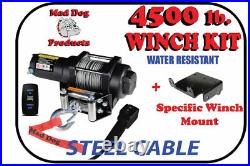 4500lb Mad Dog Winch Mount Combo Arctic-Cat / Textron 14-18 Wildcat Sport/Trail