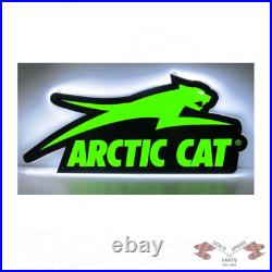7639-870 Arctic Cat LED Aircat Garage Sign Black & Green