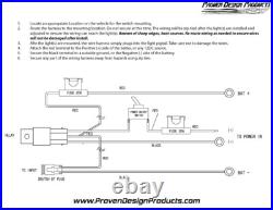ARCTIC CAT SNOWMOBILE UNIVERSAL LED Auxiliary Light Bar withMount and Harness
