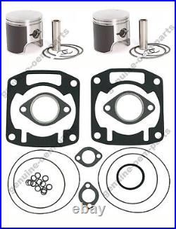 Arctic Cat Pantera 580 Pistons Top End Gasket Kit 75.40mm Std Stock Bore