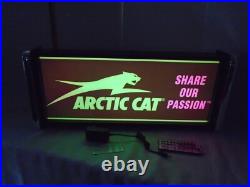 Arctic Cat Passion LED Display lighted sign lightbox Wall Hanging Light