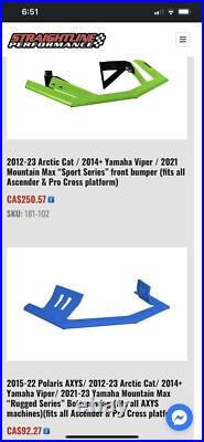 Arctic Cat Straightline Performance Proclimb Procross Ascender Front Bumper