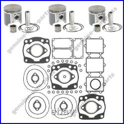 Arctic Cat ZRT 600 Pistons Top End Gasket Kit Bearings 66.5mm Std Bore 1999 2000