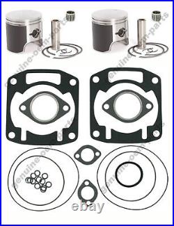 Arctic Cat ZR 580 Pistons Top End Gaskets Bearings Rebuild Kit Std Bore 75.40mm