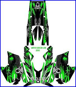 Arctic Cat Zr Procross Proclimb Snowmobile Graphics Kit 12-18, Fxv2 Wrap 129