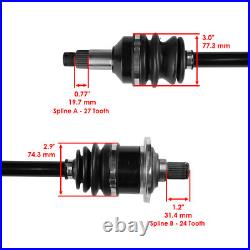Caltric Front Left & Right CV Joint Axles For Arctic Cat 400 2006-08 2010-2014