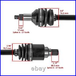 Caltric Rear CV Axles For Arctic Cat HDX 700 XT SE 2016 Left And Right
