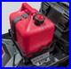 Everett Tunnel Mounted Gas Can Rack with Red Can for Polaris and Arctic Cat
