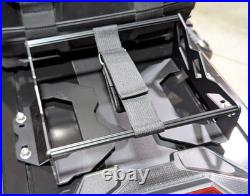 Everett Tunnel Mounted Gas Can Rack with Red Can for Polaris and Arctic Cat