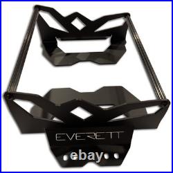 Everett Tunnel Mounted Gas Can Rack with Red Can for Polaris and Arctic Cat