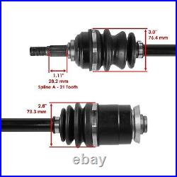 For Arctic Cat 300 4X4 1998 1999 2000 2001 Front Left and Right Axles
