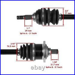 For Arctic Cat 375 4X4 / 500 4X4 TBX 2002 Front Right and Left CV Joint Axles