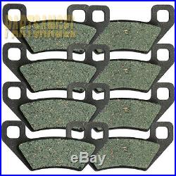 Front Rear Carbon Brake Pads For Arctic Cat Wildcat 4X 1000 2012 2013 2014