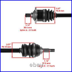 Front Right & Left Complete CV Joint Axle for Arctic Cat 500 4X4 2002 2003 2004