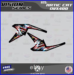 Graphics Kit for ARCTIC CAT DVX400 (2005-2008) DVX 400 Vision-Red-Cyan