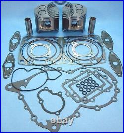 New Arctic Cat 800 Pistons Top End Gasket Kit Power Valve 2010-2015 10-15 Zr8000
