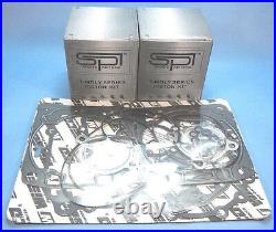 New Arctic Cat 800 Pistons Top End Gasket Kit Power Valve 2010-2015 10-15 Zr8000