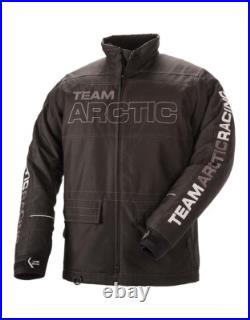 New Arctic Cat Team Arctic Advantage Snowmobile Coat Black Large #5280-071