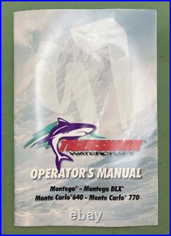 New Genuine Arctic Cat Tigershark 2255-629 Manual, Operator-97mca/b-w 97mta/b-w
