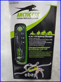 New OEM Arctic Cat Snowmobile / ATV 12-Volt 4.3A Battery Charger Part 7639-504