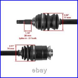New for Arctic Cat 250 300 2X4 4X4 1998-2002 Rear Left and Right CV Joint Axles