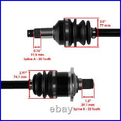 Rear Right And Left Complete CV Joint Axles for Arctic Cat 700 4X4 2006-2014