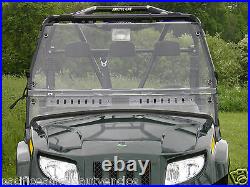 STANDARD Vented Clear LEXAN WINDSHIELD + Std Clamps Arctic Cat PROWLER New