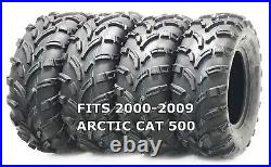 Set of 4 WANDA ATV/UTV Tires 25X8-12 25X10-12 for 2000-2009 ARCTIC CAT 500