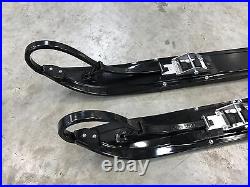 Simmons 6 Black Flexi Skis with 4 Cutting Carbide Arctic Cat 2012-Newer Pair
