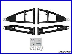 SuperATV Heavy Duty Arctic Cat Wildcat Sport High Clearance FRONT A-Arms Black