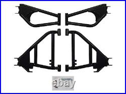 SuperATV Heavy Duty Arctic Cat Wildcat Sport High Clearance REAR A-Arms Black