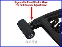 SuperATV Heavy Duty Arctic Cat Wildcat Sport High Clearance REAR A-Arms Black